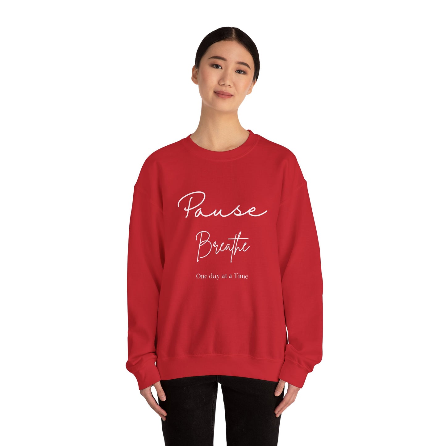 Pause Crewneck Sweatshirt (Write Writing)