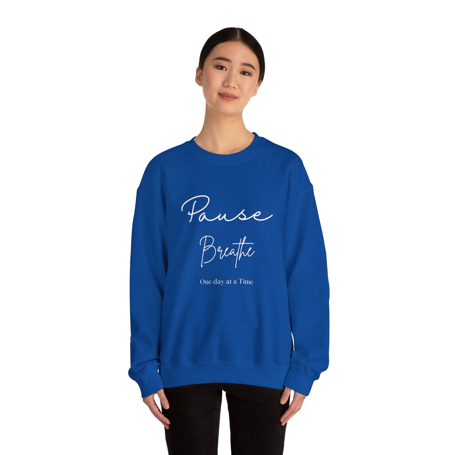 Pause Crewneck Sweatshirt (Write Writing)